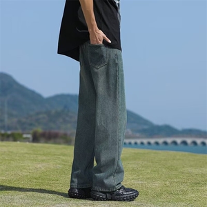 2024美式牛仔裤男款春季长裤潮T1709P40