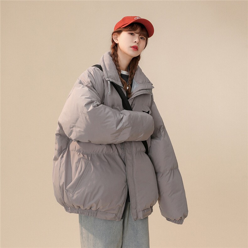 白鸭绒中性22冬季时尚潮流字母印花抽绳立领羽绒服YR224P195控258,男装羽绒服,A247A
