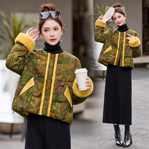 现货现货2025年冬季新中式短款羽绒服图片