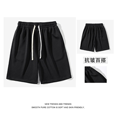 肌理感面料休闲短裤男生夏季清凉薄款透气五分裤XD2380特批32，男装休闲裤，星座718