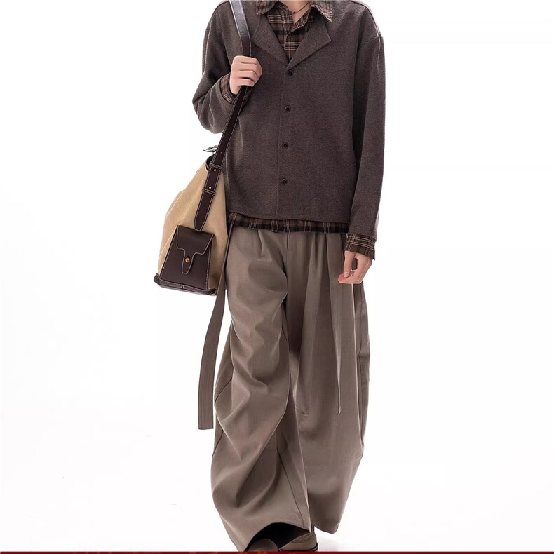 JK728-S-2XL-特P68-现货！假两件拼接新贵衬衫针织衫外套,男装针织衫/毛衣,星座1811B