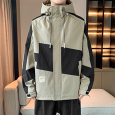 新款现货中性风夹克男三防连帽冲锋衣外套DSA157B-J173-P65，男装夹克，电商A157B