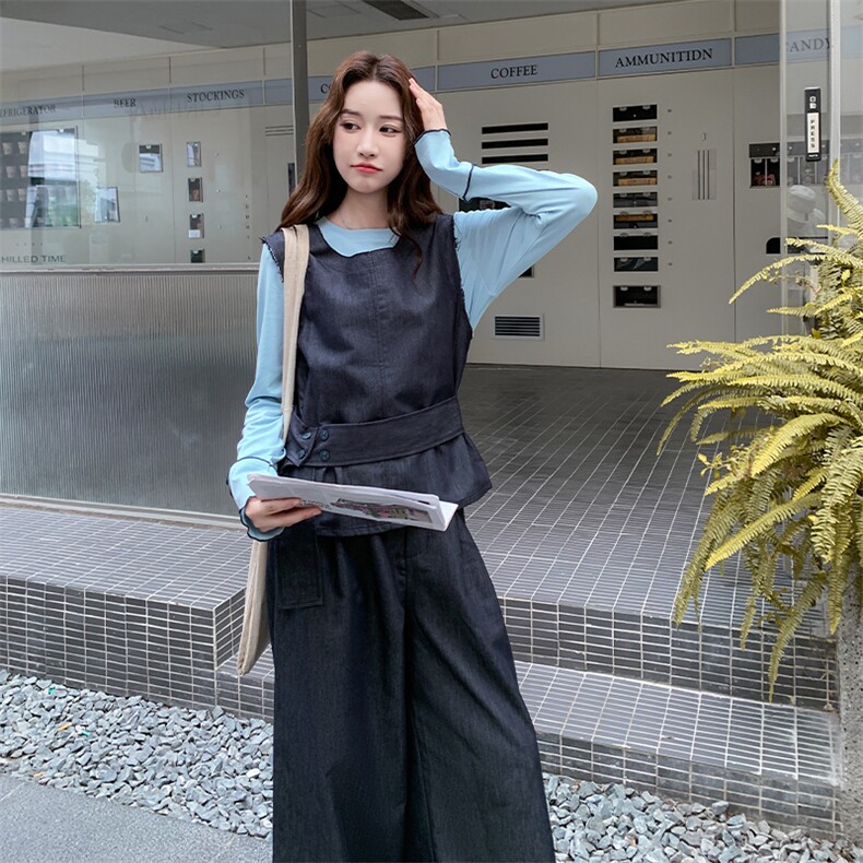 26新款现货大货已到店牛仔三件套6850-P175-K268,女装套装/套裙,2D034