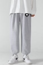 K13008-P35加绒-P45可束脚加厚加绒运动裤男大码宽松直筒卫裤男，男装休闲裤，电商A040