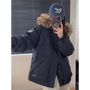 【升级款】派克服工装羽绒棉服oversize面包服外套Y902-P110网图图片