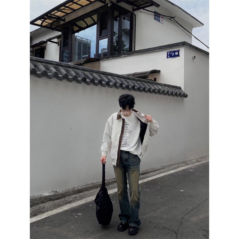 【有货】灰色棒球服外套男春秋款cleanfit飞行员夹克JKA678HH-P75,男装夹克,星座1007（原301D）