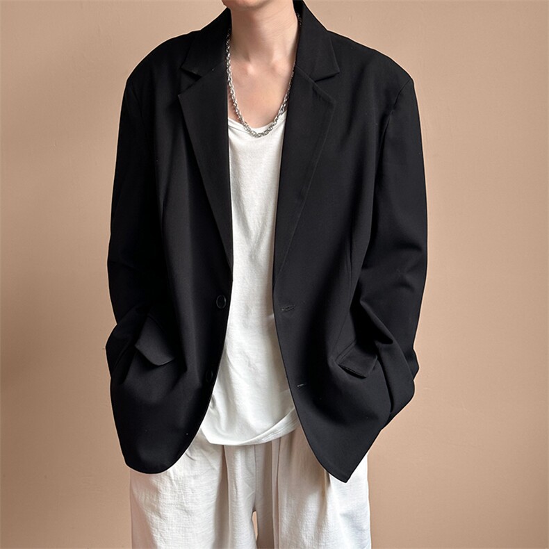 秋新款高级感潮西装外套宽松休闲设计感西服A351-AX2481-P115,男装西服套装,电商A351