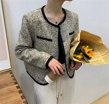 【素妮】2022春款扎线小香外套，其它，素妮