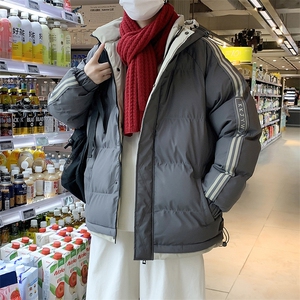 港风冬季新款连帽棉服中性情侣风潮牌百搭外套M666-P85 大码+5图片