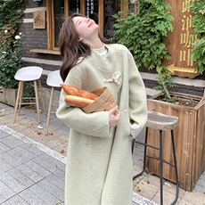 【大货已出】时尚韩版手工缝制双面羊毛大衣2C081-8092P285K428，女装毛呢外套，2C081