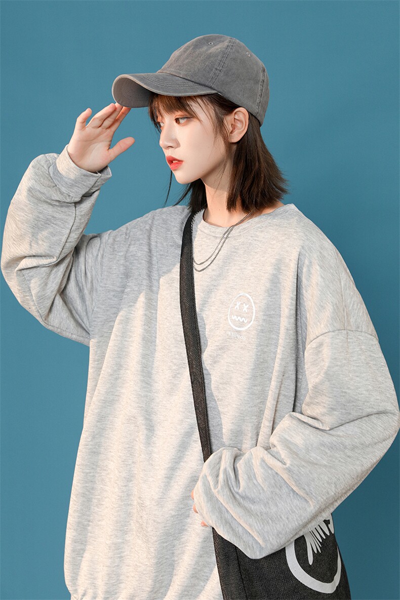 现货中性男女情侣休闲宽松卫衣上衣2025新款秋衣D201-DM117-P45,男装卫衣,电商D321-1