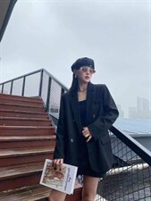 春装新款韩版休闲刺绣款西装，女装西装，跳跳虫