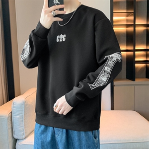 卫衣春季新款印花青少年套头男潮流学生休闲宽松WY822-P53图片