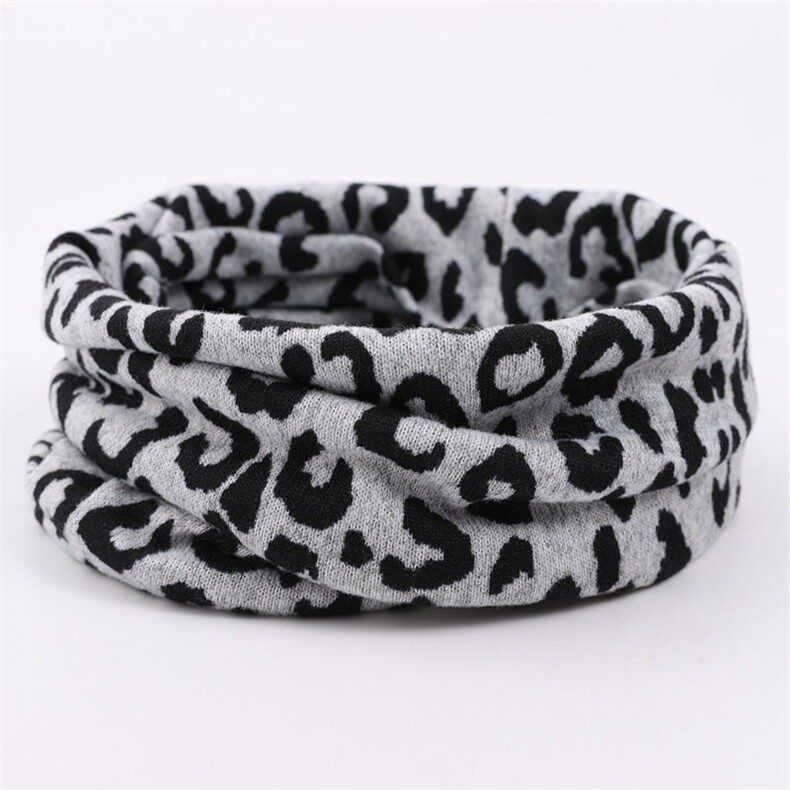 2025年秋季新款百搭女士豹纹双层围脖，围巾，晨宏羊绒