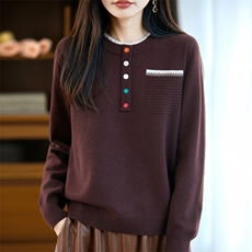 2025年秋季经典百搭女士套头，女装针织衫/毛衣，大美人高端店