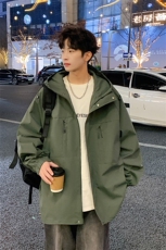 新款现货户外连帽夹克男冲锋衣外套JK814-P80，男装夹克，星座1204-3