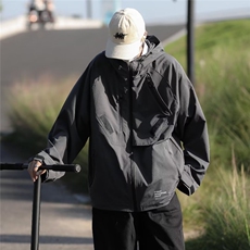 夹克男韩版潮流连帽高街帅2023春秋新款ins宽松百搭外套W4643-P67，男装夹克，星座412-3