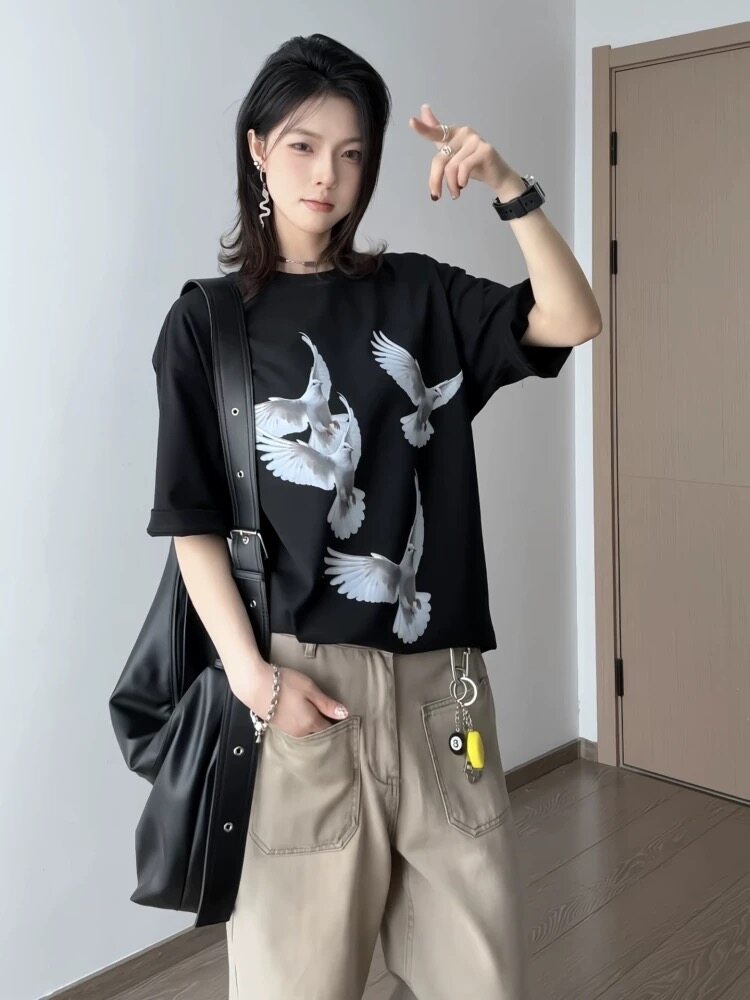 XZ809A/MBN06/P20/控38重磅印花美式复古圆领T恤,男装T恤,星座809A(原222-1)