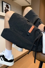 K135/P35夏季新款漫天星工装短裤男宽松大码多口袋中裤五分裤子，男装牛仔裤，电商基地A050