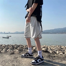 速干美式篮球短裤男夏季薄款外穿训练球裤宽松运动大裤衩D55-P25，男装牛仔裤，星座1008-2