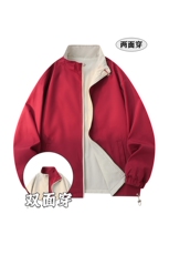 两面穿夹克潮牌百搭青少年防风立领休闲夹克外套时尚YY6029，男装夹克，星座1206（原A206）