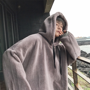 2024冬季新款卫衣男士仿皮草貂毛毛绒卫衣A158-703-P110图片