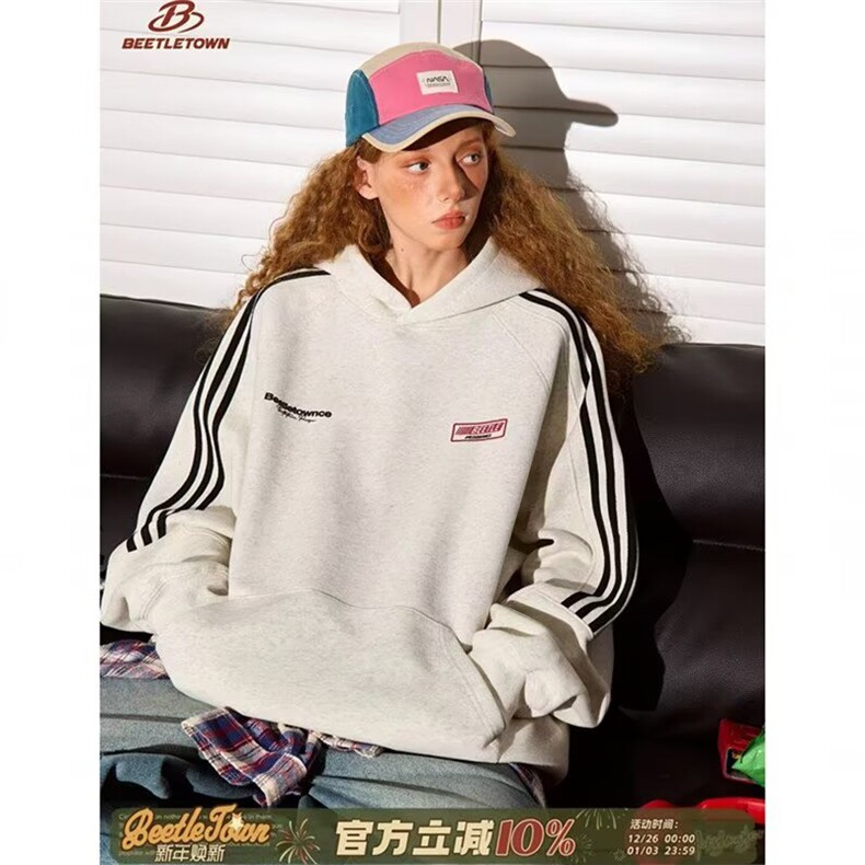 设计感连帽卫衣男款2026新款潮牌气宽松套头衫休闲上衣WYX39P43,男装卫衣,星座1013-5