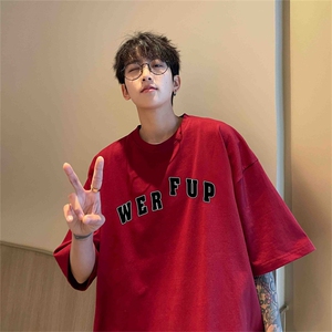 220g纯棉美式夏季短袖t恤男DT402-特批19 控38图片