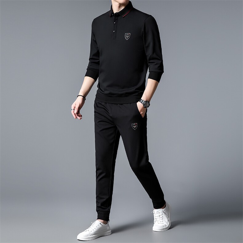 SA30733-2钱塘2020-2中年男士新款商务休闲简约百搭套装P132,男装休闲套装,钱塘207-2