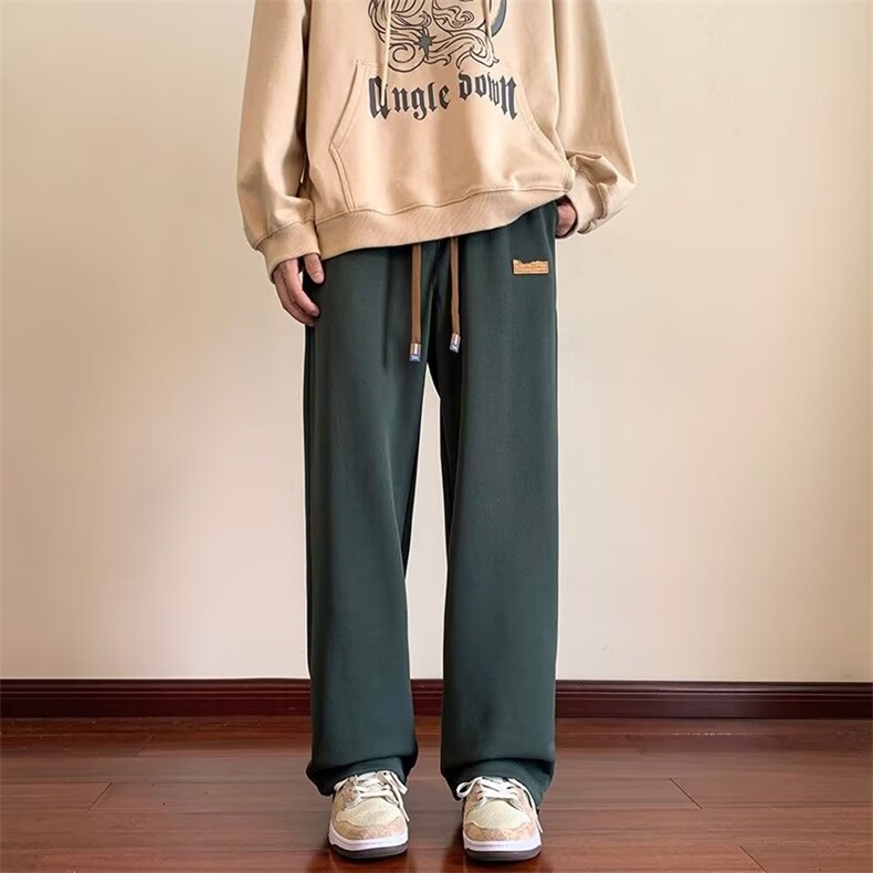 运动卫裤直筒裤子男春季新款港风休闲裤K2881P30,男装休闲裤,星座1116-2