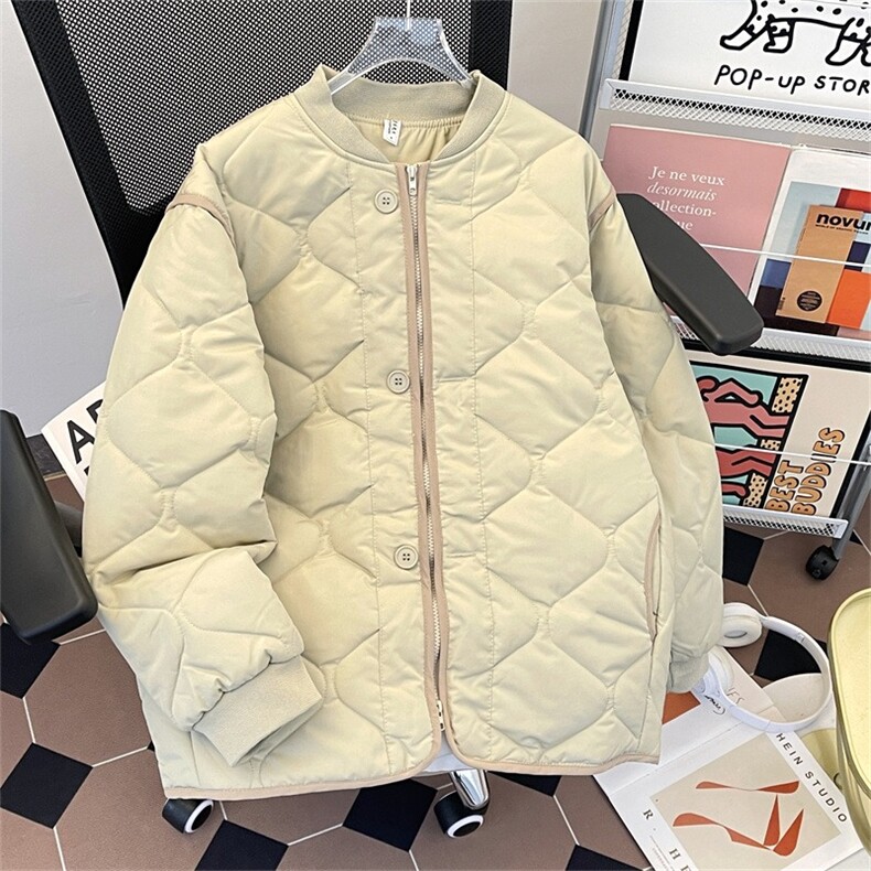 冬季绗线棉服飞行夹克复古百搭男女棉衣宽松保暖外套,男装夹克,星座715-4