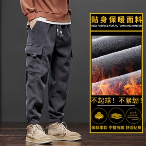 冬季束脚工装裤运动卫裤加厚男士休闲裤秋冬款Z2355-P45/加绒P50图片