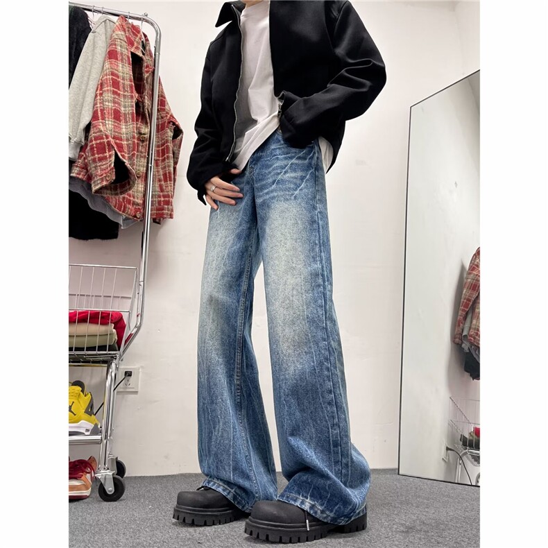 美式牛仔裤男款秋季长裤潮N0039P45,男装牛仔裤,星座1116-2