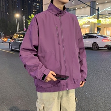 复古外套男春秋立领拼色户外防水百搭飞行夹克男A406JK3506P75，男装夹克，星座309（原A406）