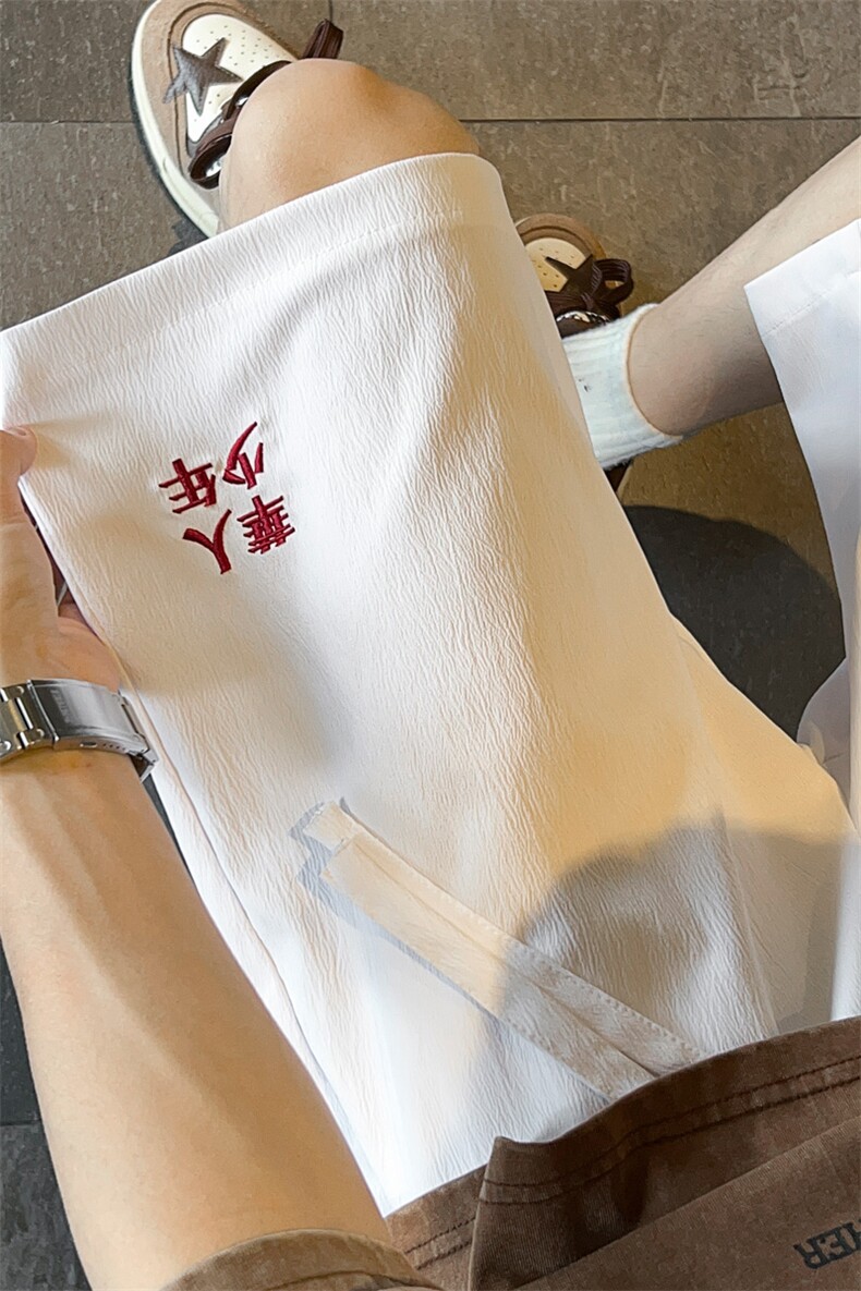 ！2025夏季新款男士速干短裤学生刺绣五分裤中裤DK265特P25,男装休闲裤,电商B220