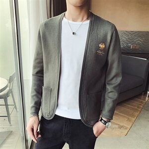 春款店主风高品质百搭小雏菊绣花开衫毛衣针织长袖外搭 V1015-P78图片