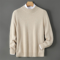 2025年秋季半高领男半高领7针时尚百搭休闲简约，男装羊绒套衫，飞艺羊绒