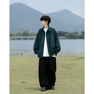 8XL-M泡泡纱盐缩肌理长袖衬衫男夏季冰丝外套防晒衬衣CS29007P40图片