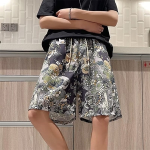 沙滩休闲短裤男士韩版潮流夏威夷薄款2024夏季ins五分裤K5534-P23图片