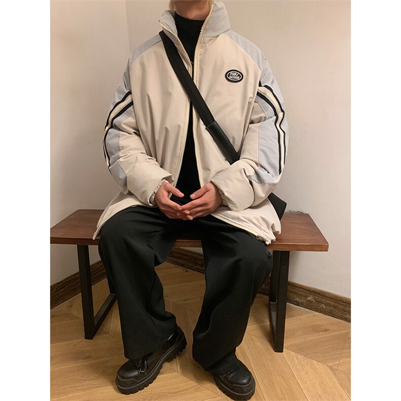双面穿棉衣加厚外套大码棉袄港风棉服日系潮1016-1 W89 P128 K158图片