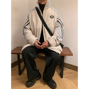 双面穿棉衣加厚外套大码棉袄港风棉服日系潮1016-1 W89 P128 K158图片