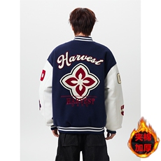 JKDD009-常规特P68加棉特P80潮牌毛巾绣夹棉棒球服外套夹克棉衣，男装夹克，星座712A-1