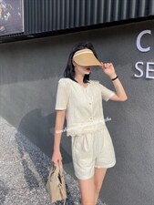 剌绣花边拼接套装，女装职业装，天使公主