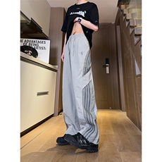 图案已做版权美式伞兵裤男宽松薄款休闲条纹工装裤K655-P50控68，男装工装外套，星座205-5