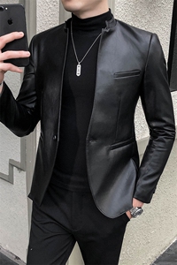 秋冬店主休闲夹克西装单西男士修身 西服 A236-XZ-166-P130图片