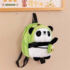 绒发网供 熊猫包