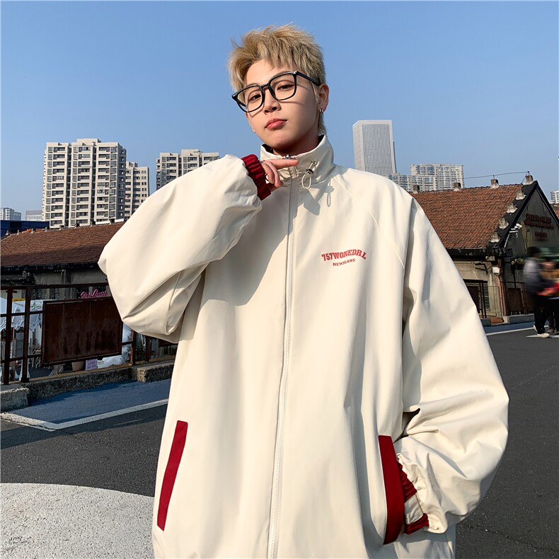 2025年秋季新款中性美式冲锋衣外套高街夹克立领棒球服男7801-P88,男装夹克,电商C213(原B265)