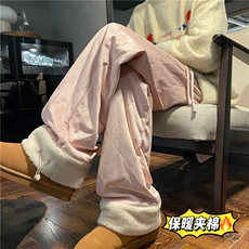 冬季新款加绒保暖腊肠狗情侣多色宽松休闲裤B315-K867-p65控88，男装休闲裤，电商B315