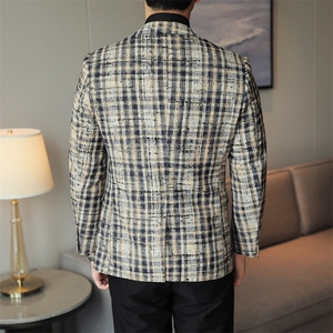 26做货-男士休闲西装修身韩版西服外套上衣DX6956P185图片