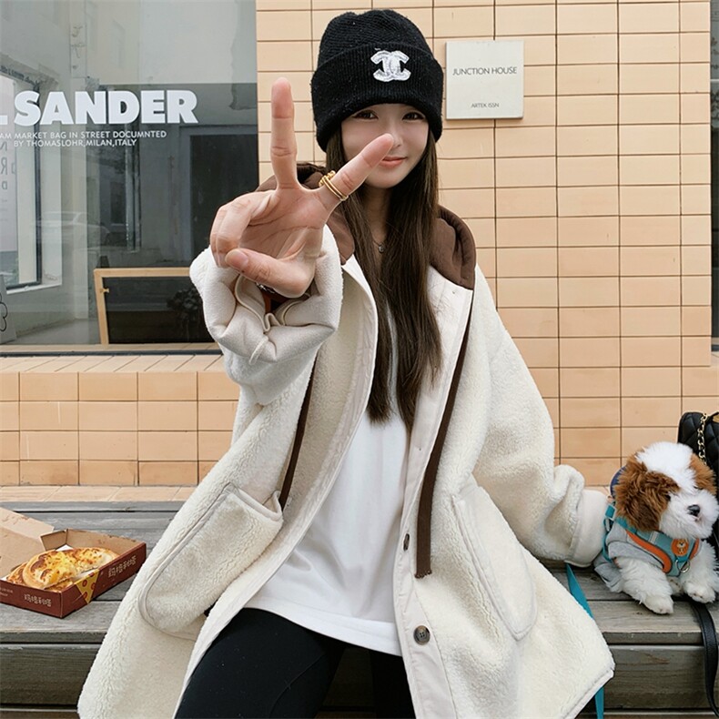 2024年冬季皮毛一体羊羔毛外套-款号8859-P185-K268，女装羊绒大衣，浙宝305